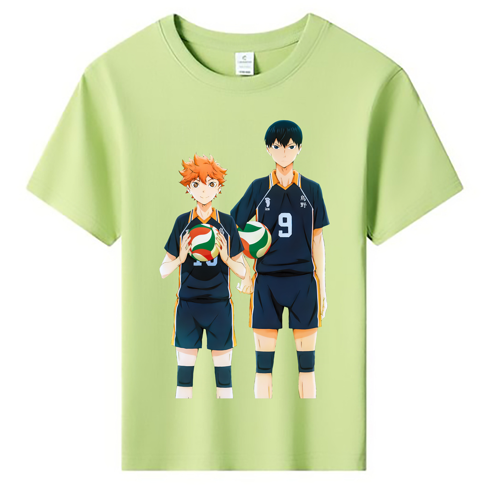 （画像用） ハイキュー!! Haikyu!! 綿100％キッズTシャツ（フロントプリント）